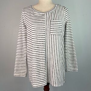 Two by Vince Camuto Striped Tunic Top Size M EUC